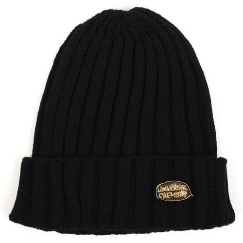 Yunibeosyeolkemiseuteuli Metal Logo Beanie(Black) Metal Beanie (Black)