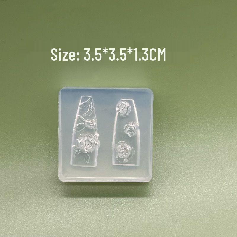 

3D Rose Hydrangea Silicone Nail Art Mold Ornament