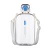 Flat Square Transparent Water Bottle Portable Travel Canteen With Adjustable Strap Elegant Slim Bottle For Sport Camping