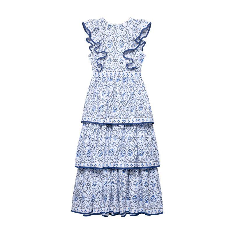 Summer 2025 Women s Pleated Ruffle Dress - French & American Fashion Medium