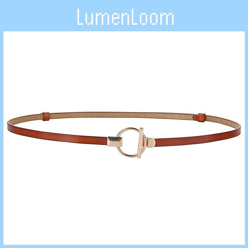 Leather Dress Belt For Women With Metal Closure And Fine Finish For Casual Wear