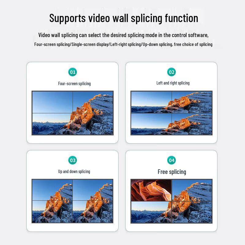 MT-viki 4K HDMI 4-Input Multi-Screen Video Wall Processor