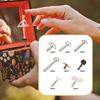 10 Musiche, Chiave Orologio, Scatola Metallica Accessori con Catena