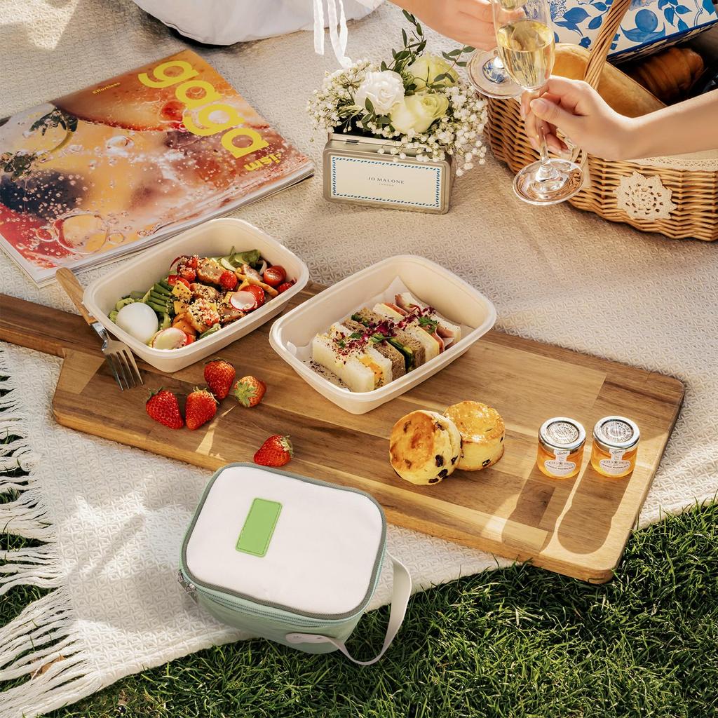 Linkidea Insulated Food Jar Thermal Snack Lunch Cooler Bag for Food Perfect for Office Work or Outdoor Compatible with THERMOS 16 and Blockhutte Bag,