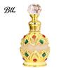 Essential Oil Glass Bottle 15ML Vintage Luxury Refillable Perfume Bottle, & Fragrance Leakproof Dubai Arabian Style Empty Container for Travel
