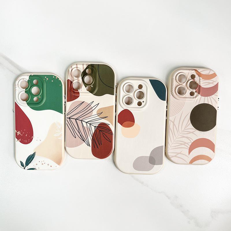 Morandi Frosted Anti-Fall Phone Case for iPhone 12/13/14 Pro