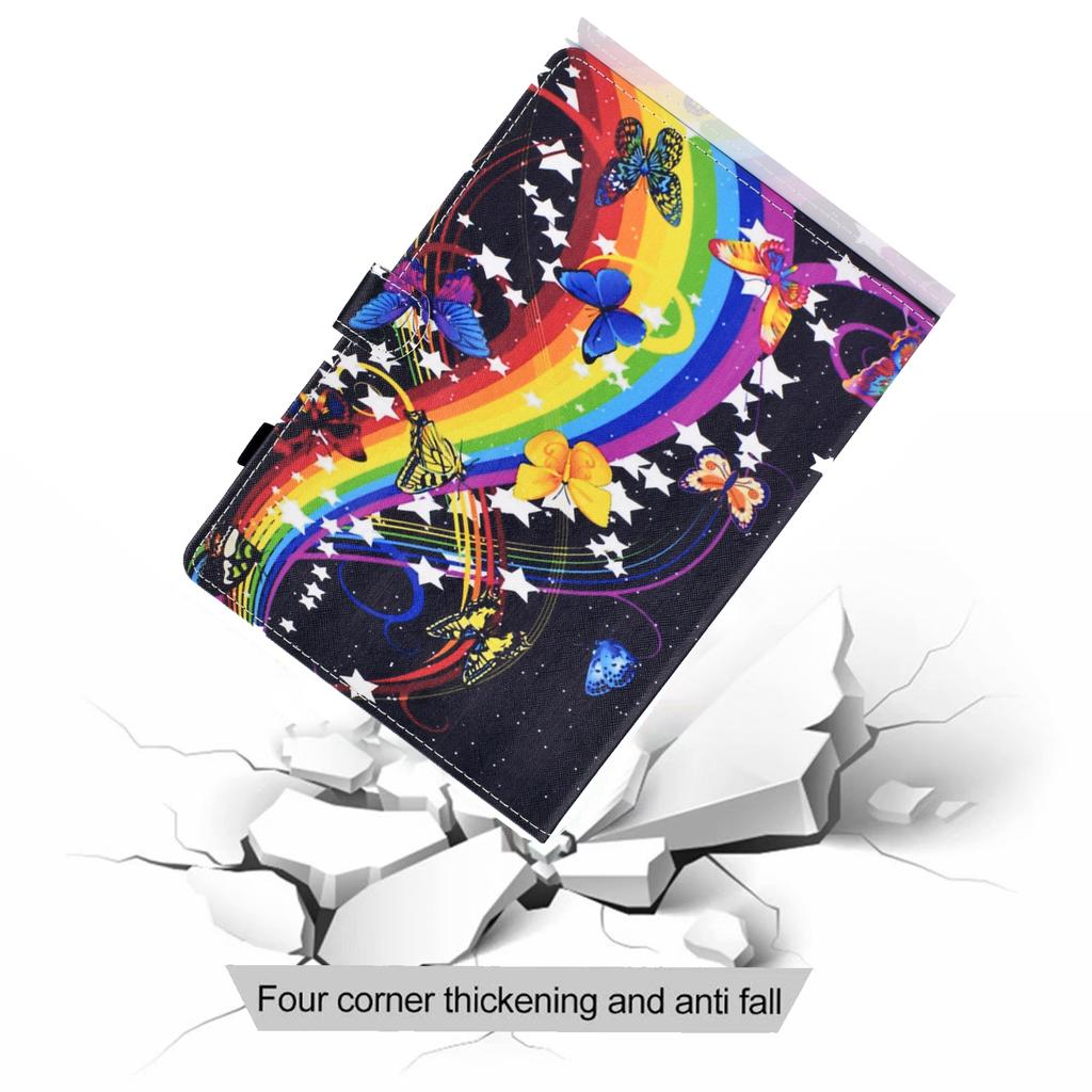 For iPad Pro 11 (2025)/11 (2024) Case PU Leather+TPU Tablet Protective Cover Pattern Printing Full Protection Shell