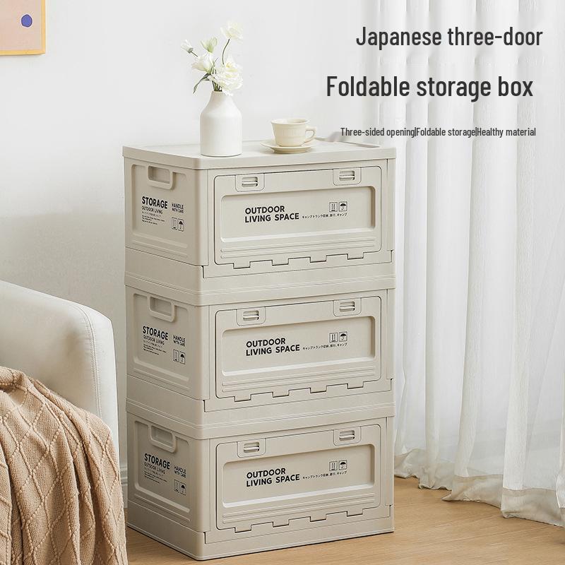Foldable Plastic Storage Box for Clothes, Books, and Toys