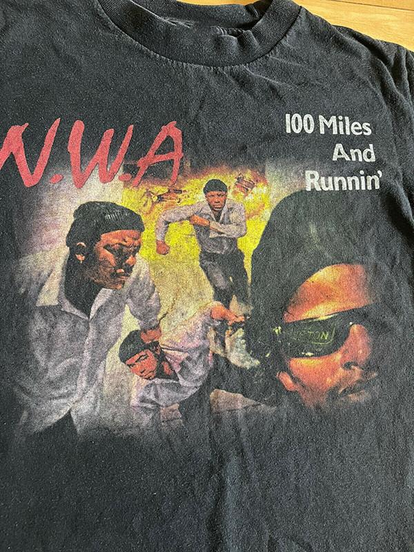 Винтажная футболка NWA Eazy-E 2006 года 100 Miles and Runnin Черная Унисекс S-5XL Унисекс Футболка M