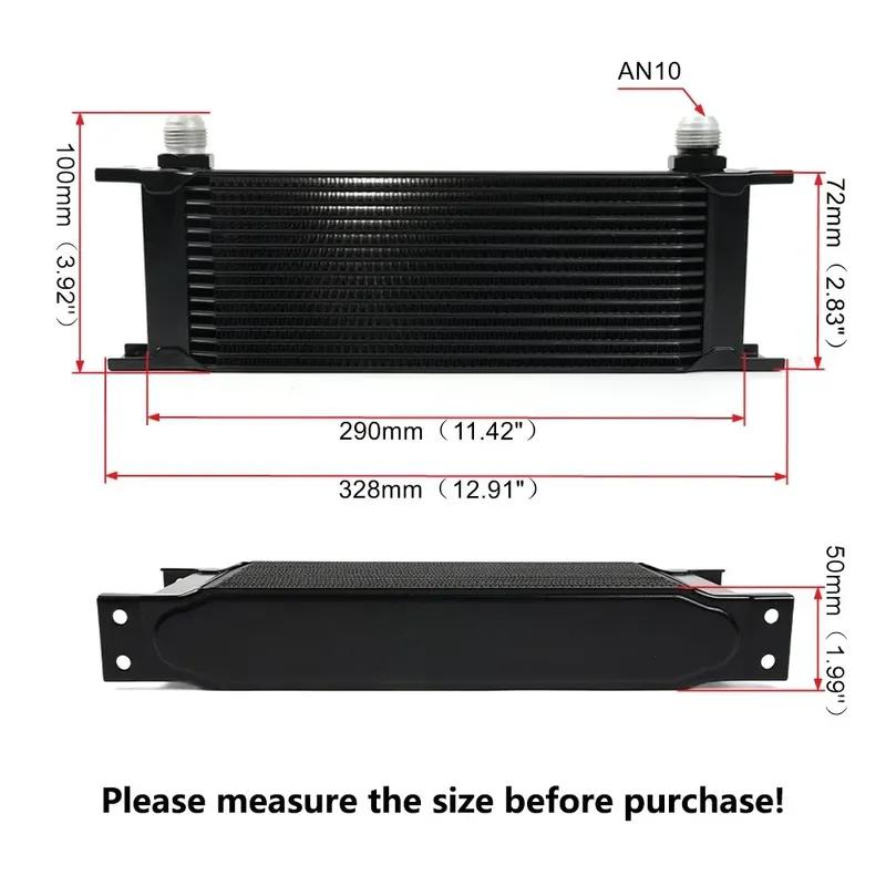 Car Universal British Style 10 Rows 15 Rows Radiator New Condition Engine Oil Cooler Kit Oil Radiator AN10