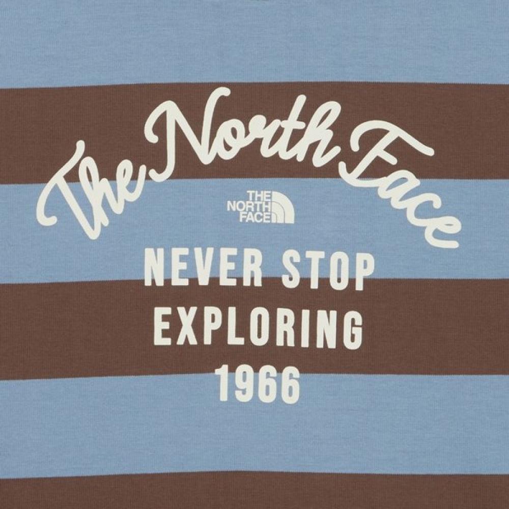 The North Face Kids Ellouen Long Sleeve Tee Blue Gray Nt7tr55s