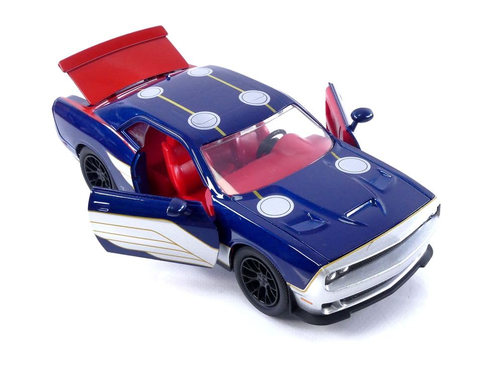 MARVEL THOR 2015 DODGE CHALLENGER SRT HELLCAT Mighty Thor Diecast Car 124 &
