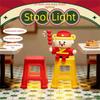 LED Light Night Light Plastic Material Creative Ornament Cute LED Mini Stool  Desktop Use