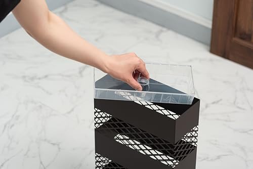 Azumaya-kk Umbrella Stand, Dark Brown, 28cm Wide x 12cm Deep x 41cm High, LFS-182DBR