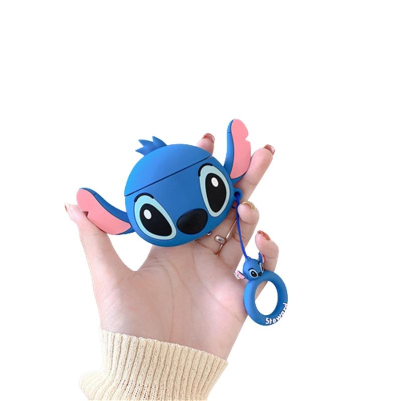 Cute Cartoon Stitch Airpods Pro2 Case Soft Silicone Protective Cover For Apple Bluetooth Earphones Adorable Shell For Women