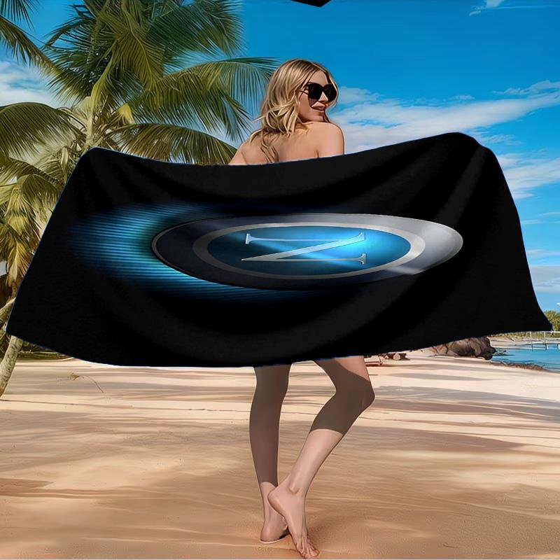 Elektrisch Blaues Neapel-Logo Strandtuch Mikrofaser-Strandtuch, Leicht und Schnelltrocknend, für Sommerreisen, Schwimmbad-Fan Geburtstagsgeschenk