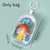 Toys Transparent Doll Storage Bag PVC Bag for Figurines Plush Cotton Dolls Carry Portable Storage Case Pouch Keychain Pendant