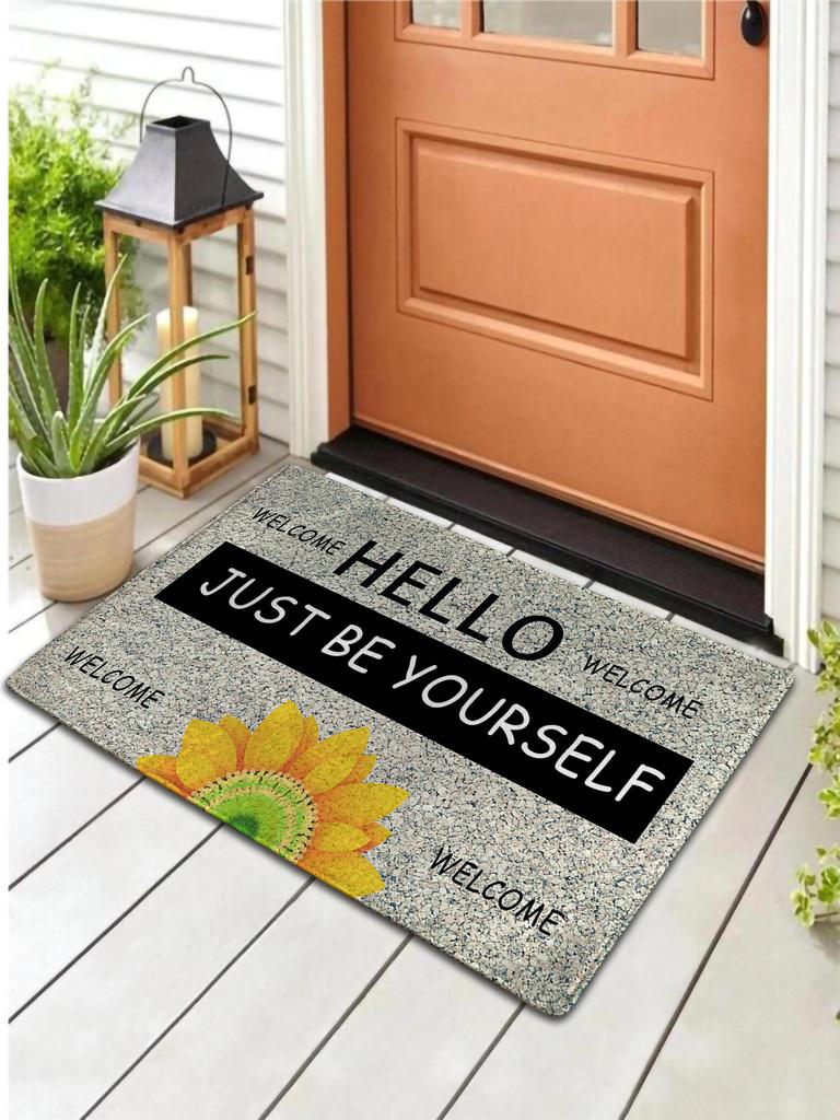 1pc Entrance Doormat, Dirt Resistant Door Mat, Room Decor, Indoor Outdoor Entrance Mat, Non-Slip Area Mat, Bathroom Mat Carpet