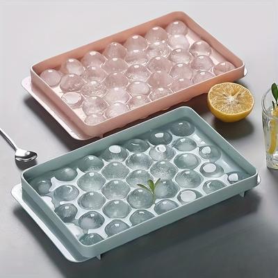 1pc Ice Cube Mold, Plastic Ice Cube Tray, Ball Shape Ice Mold, Multifunctional Household Chocolate Mold, Ice Cube Trays For Freezer Cocktail