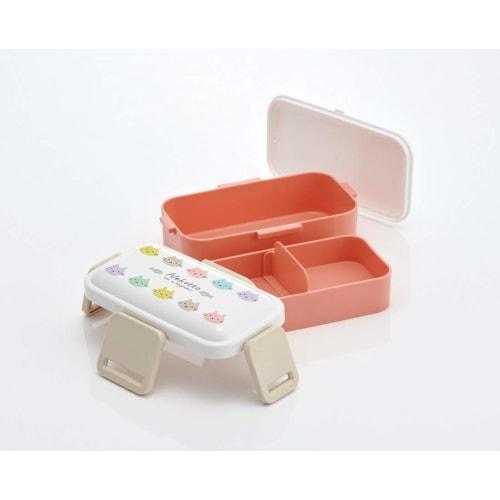 Skater Ag+ Antibacterial Fluffy 2 Tier Lunch Box 600ml Cat Colorful Made in Japan PFLW4AG