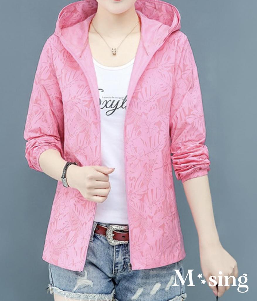 Lightweight Windbreaker with UV Full Zip Hoodie with Perfect for and Perfect for Outdoor Mountain and Features a Front Full and Sun M-Sing Women's