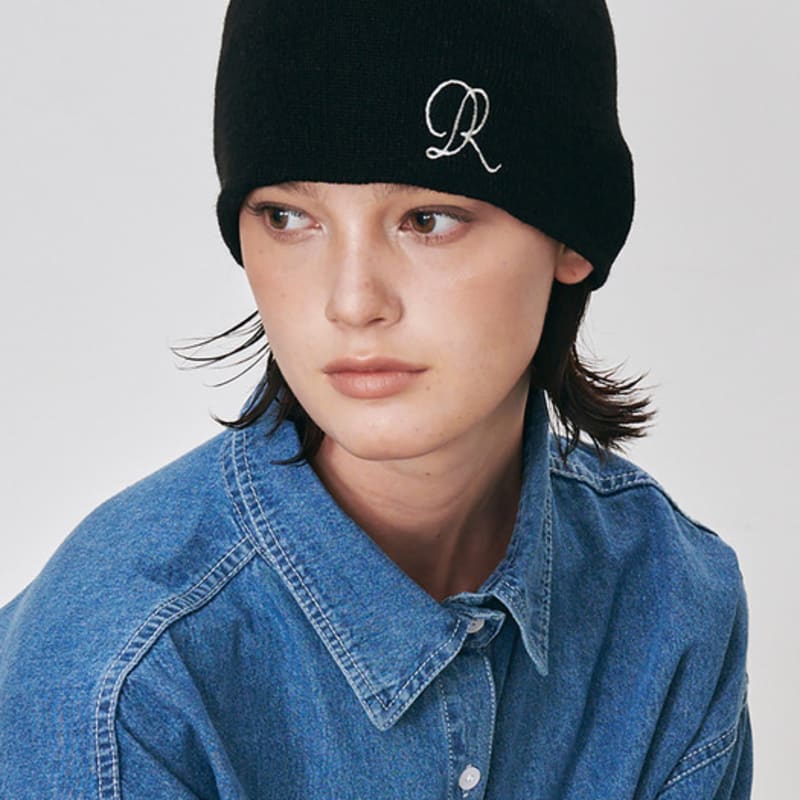 

DEAR MY DEER DEAR DR LOGO BEANIE (BLACK) BLACK