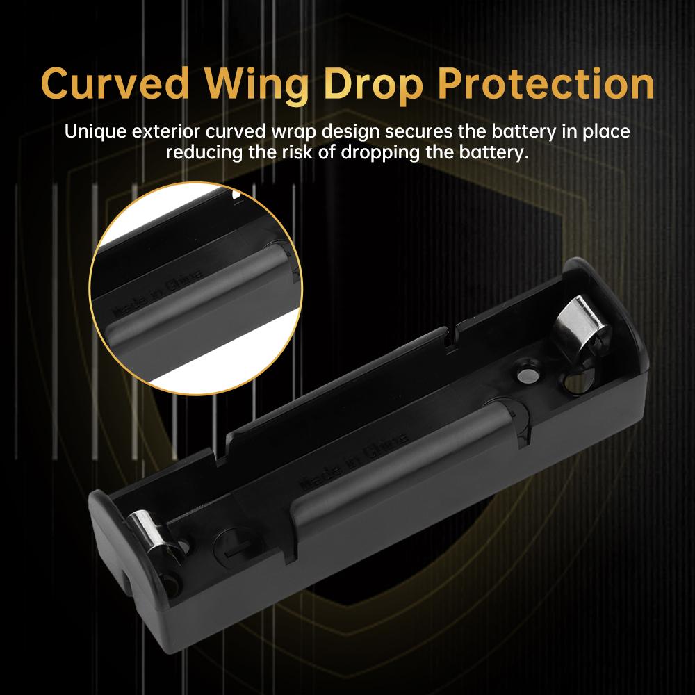 18650/21700 Battery Case 1/2/3/4 Section Battery Holder PC+ABS Fireproof Material DIY Power Bank Accessory Box Contains Shrapnel
