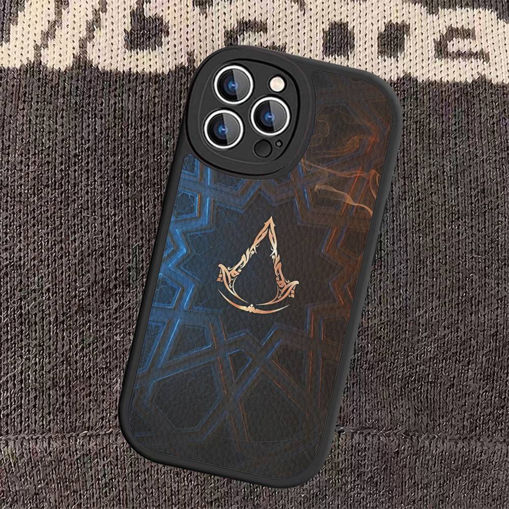 

Чехол для игрового телефона A-Assassin S -Creed для iPhone 16 15 14 13 12 11 Pro Max Plus Кожаная обложка iPhone 14 plus