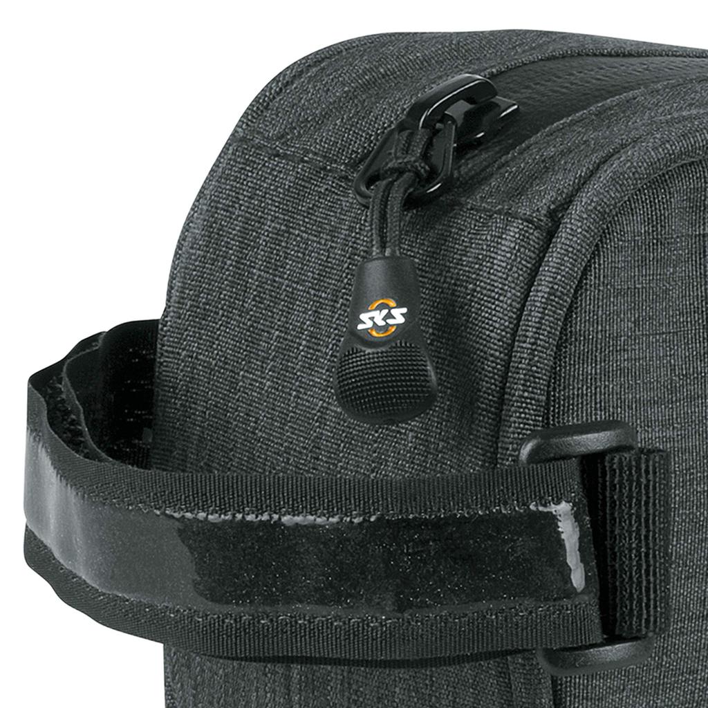 SKS Traveler Up Top Tube Bag, 0.8L, for Road and Cross Bikes, Black, 11515