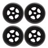 4pcs RC Tire 5 Pointed Star Aluminum Alloy Strong Cushioning Glossy RC Drift Tire for 1 28 for K969 for K989 for P929