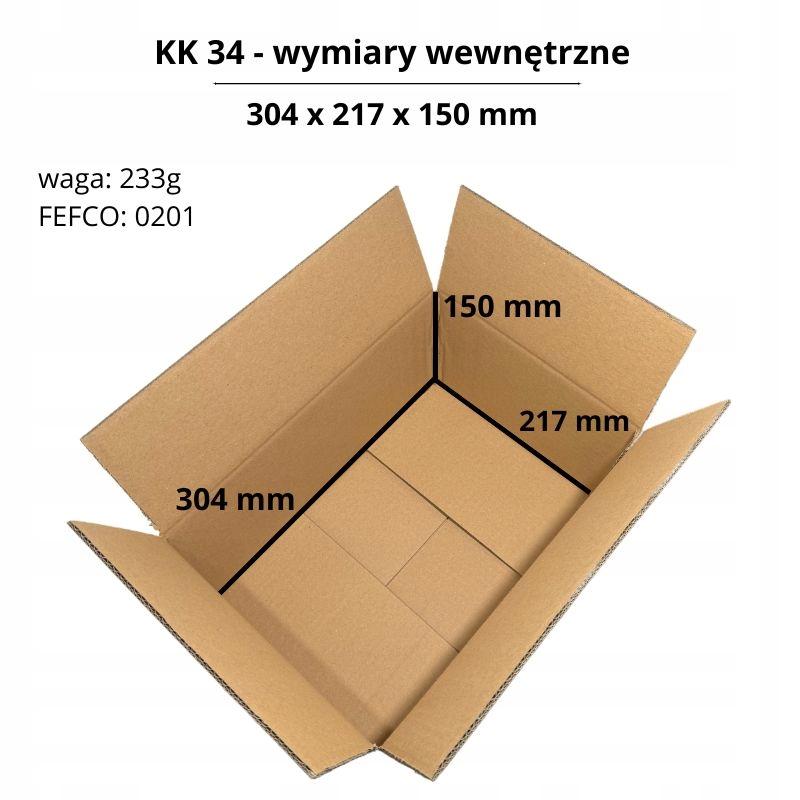 5-layer Flap Cardboard 310x220x160 - KK 34 X10pcs