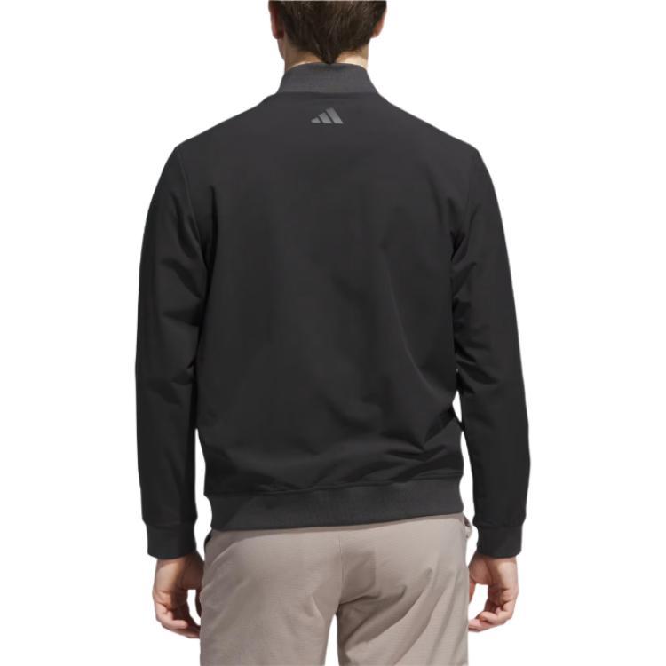 adidas Logo Zipper Long Sleeve Jacket Men Jacket Black JL5367