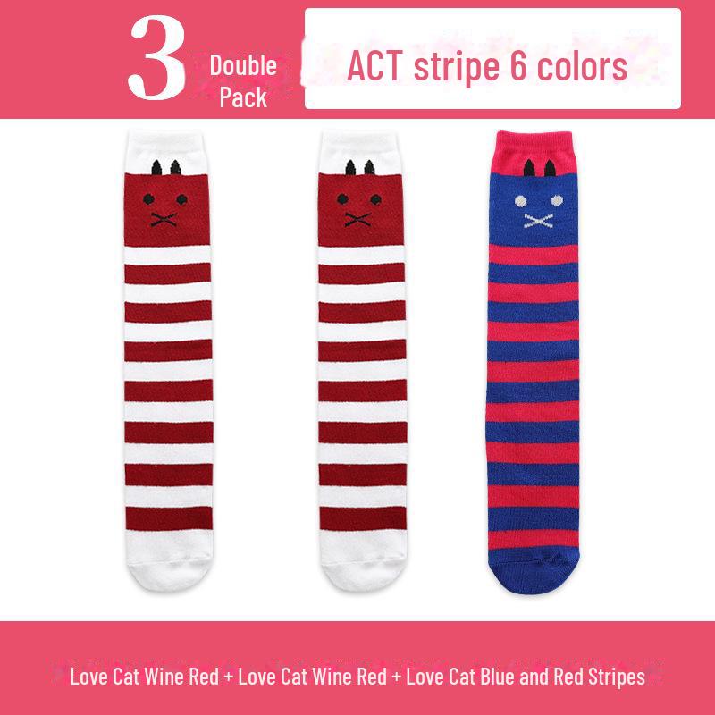 Șosete înalte până la genunchi pentru fete de primăvară și toamnă - șosete de vițel cu tub mijlociu pentru copii și bebeluși