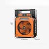 Outdoor camping fan portable USB tent lighting LED multifunctional Amazon camping solar electric fan