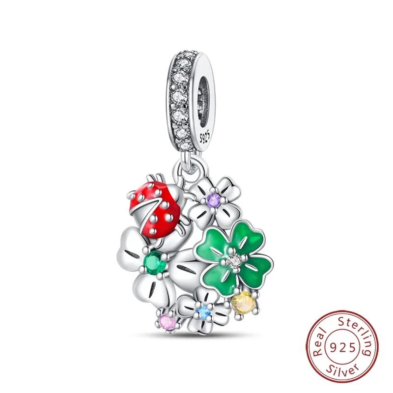 Copper Flowers Butterfly Creative Garden Mushroom Snail Charms Beads Fit Original Bracelets Diy Jewelry