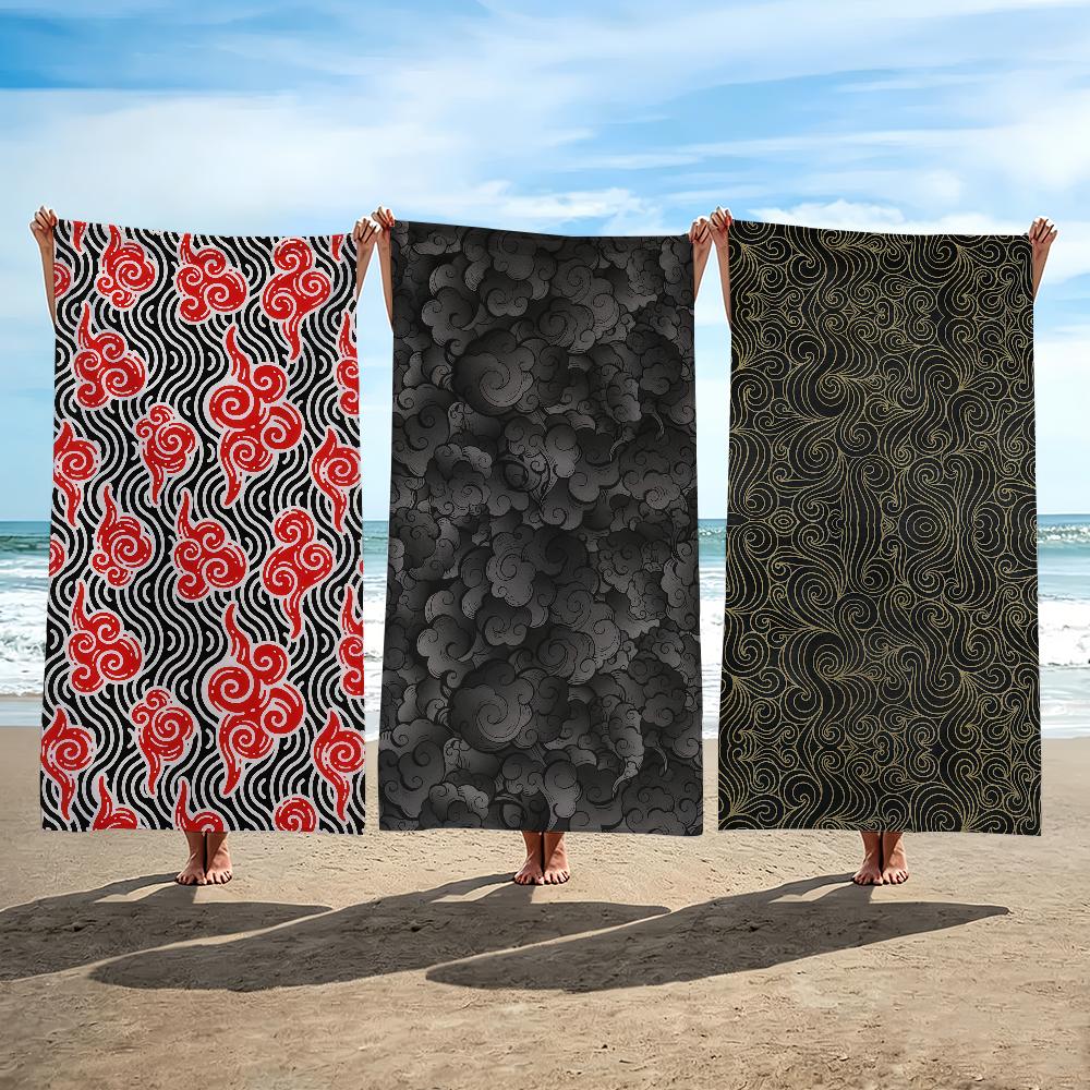 Clouds Towel Beach Shower Bath Travel Lightweight Skin Friendly for Pool Camping Cruise Summer