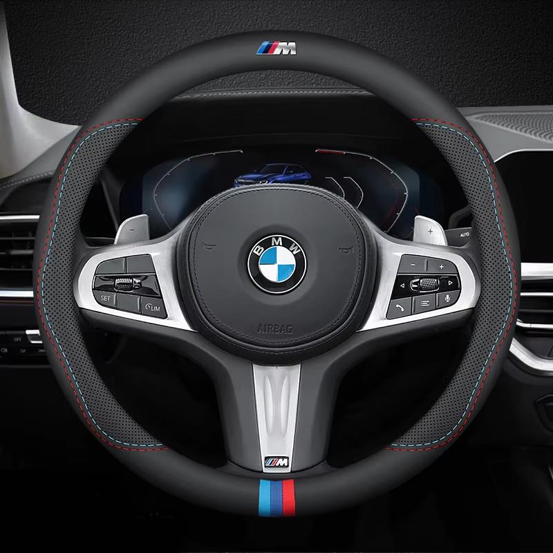 Car Steering Wheel Cover For BMW M G20 F11 E87 F30 F10 X3 G01 X5 F40 F16 M3 X1 X7 1 3 5 7 Series Leather Anti-slip Accessories Gzdf57