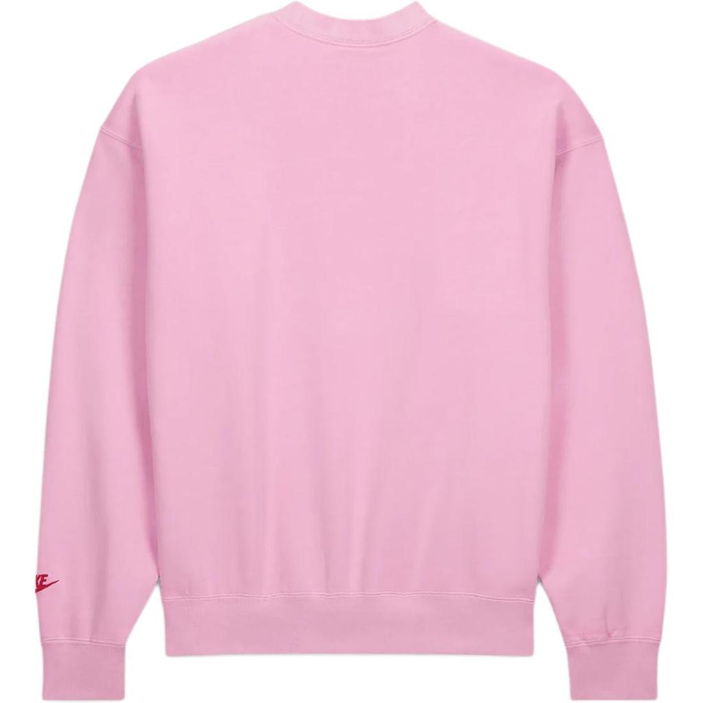 Nike X Nigo NRG Fleece Crew Sweatshirt Pink Unisex Streetwear FV5941-621