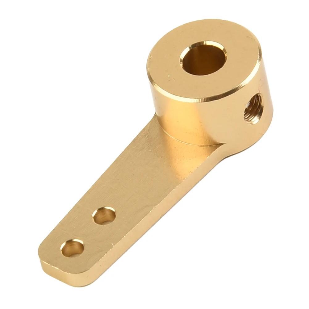 Single SteeringArm Tiller 1 Pc 3.1/4.1/5.1MM Aluminum Alloy Arms Boat Car For RC Model Gold Parts Screw Brand New