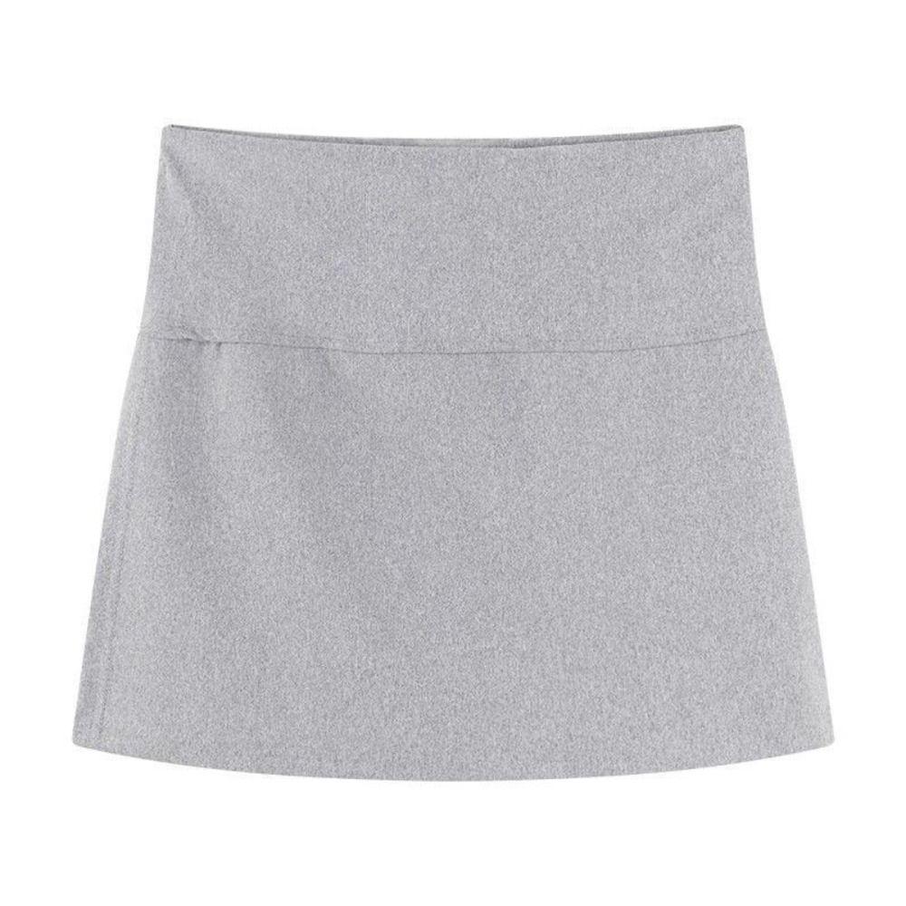 Asymmetric Women's A-line Culottes Side Slit Skirt with Safety Shorts Mini Shorts Skirt Girls