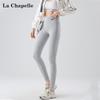 La Chapelle Women's Ribbed High-Waist Cotton Leggings