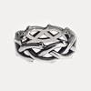 Cross-border Bramble Vine Woven Titanium Steel Ring - Hip Hop Style, Non-fading Niche Jewelry for Men