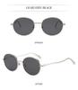 2026 European & American Style Unisex Round Frame Sunglasses - Trendy Metal Design