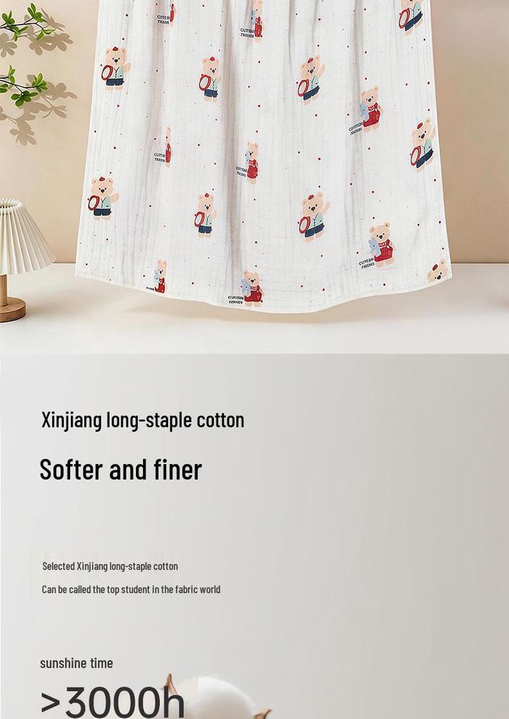Soft Cotton Baby Gauze Bath Towel & Blanket for Newborns - Mother-Baby Grade
