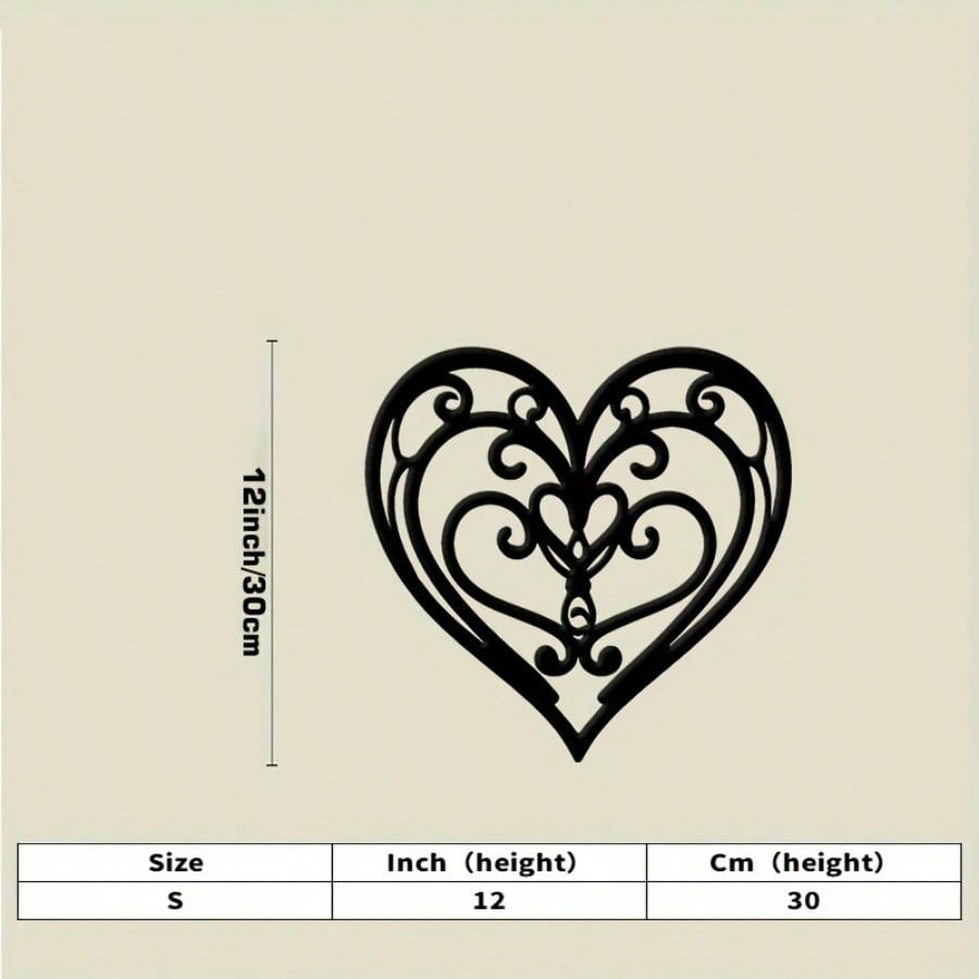 

Iron Wall Art Heart Butterfly Metal Sculpture Home Garden Decor Gift різнокольоровий