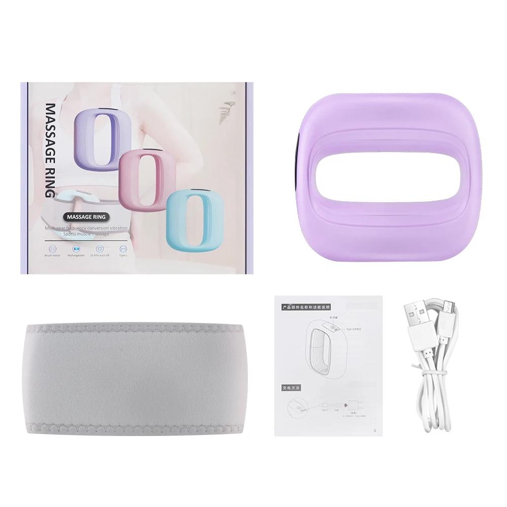 

Fascia Gun Расслабляющий мышечный массажер Профессиональный перезаряжаемый высокочастотный вибрационный жиросжигающий фасциальный массажер Мини-кольцо для йоги фиолетовый