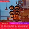 Halloween Horror Sticker Bloody Pumpkin Pendant Static Cling Window Decal Spider Web Decor Home Party