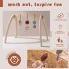 Baby Gym Wooden Carpet Activities For Babies Tent Pendent Hanger Activities For Baby Stroller Toys Wooden  Room Activities Gym