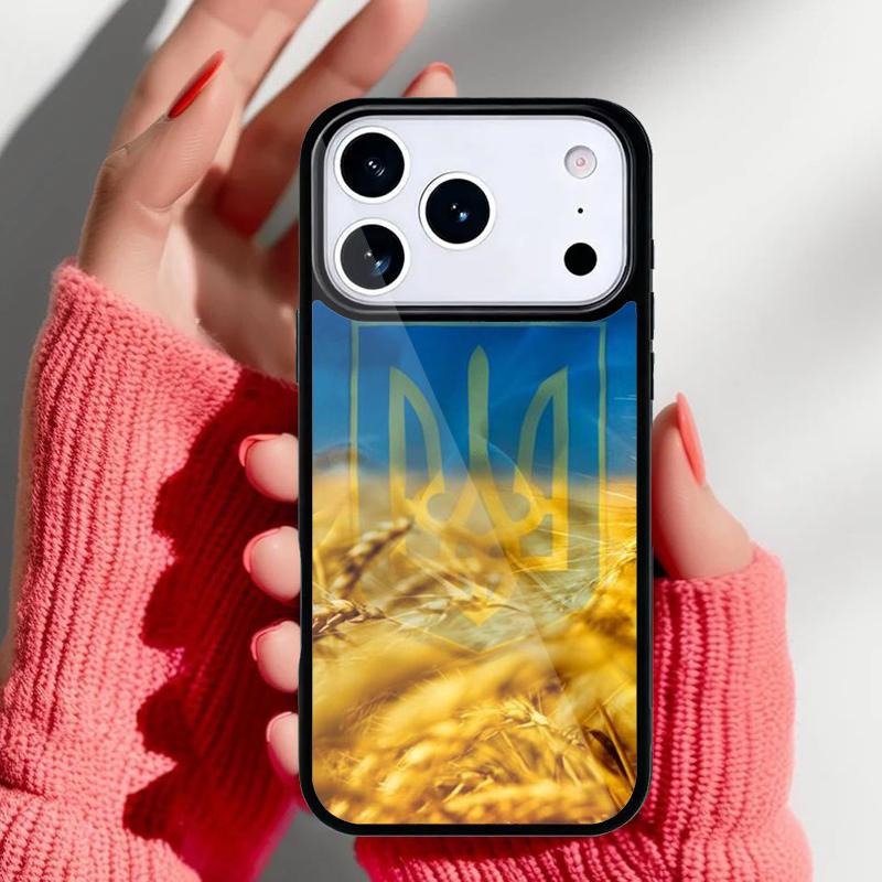 Vintage Ukrainian Flag Of U=kraine Retro Style Phone Case for iPhone 17 Air 16e 15 14 13 Pro Max Back Cover for 12 11 Pro Coque
