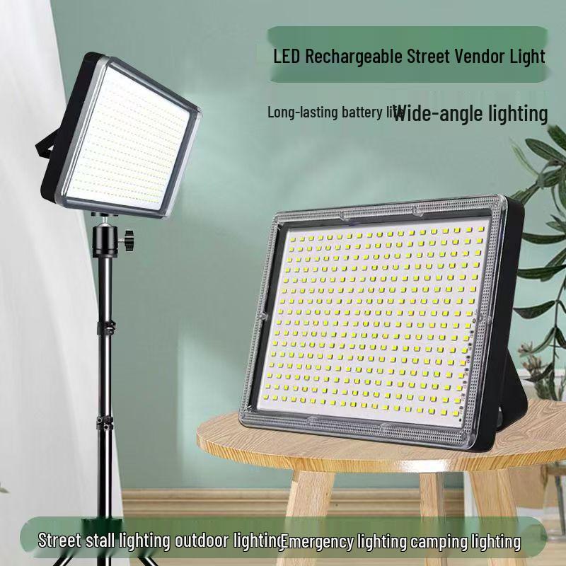 Rechargeable LED Emergency & Fill Light for Outdoor, Camping, and Night Markets